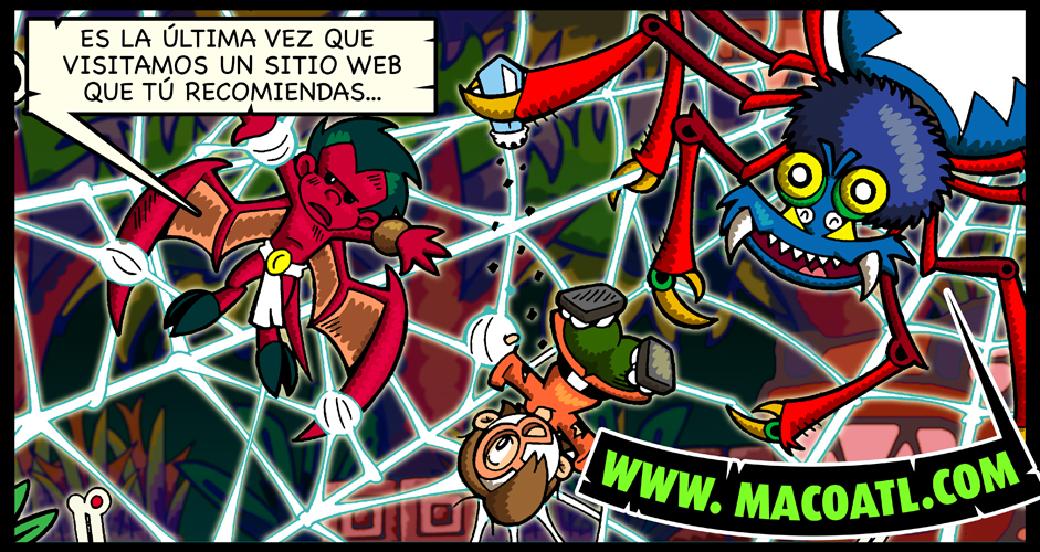 macoatl comic spider web